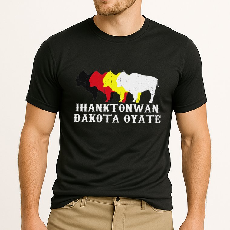 Ihanktonwan Dakota Oyate Yankton Sioux Medicine Wheel Cooling Performance Crew T-Shirt