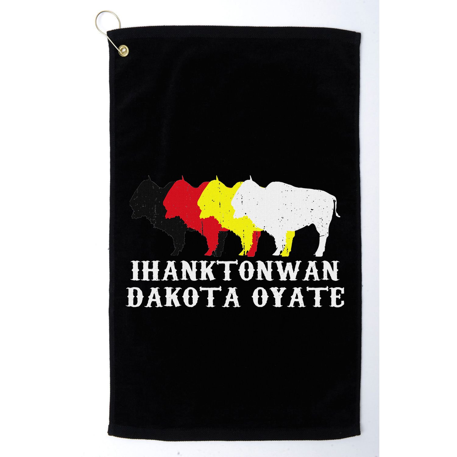 Ihanktonwan Dakota Oyate Yankton Sioux Medicine Wheel Golf Towel