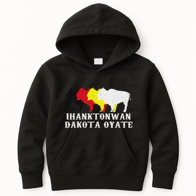 Ihanktonwan Dakota Oyate Yankton Sioux Medicine Wheel Kids Hoodie