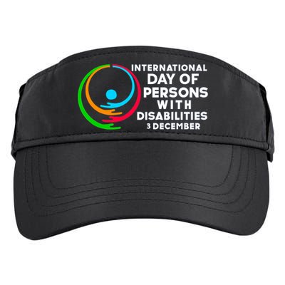 International Day Of Persons With Disabilities Gift Adult Drive Performance Visor
