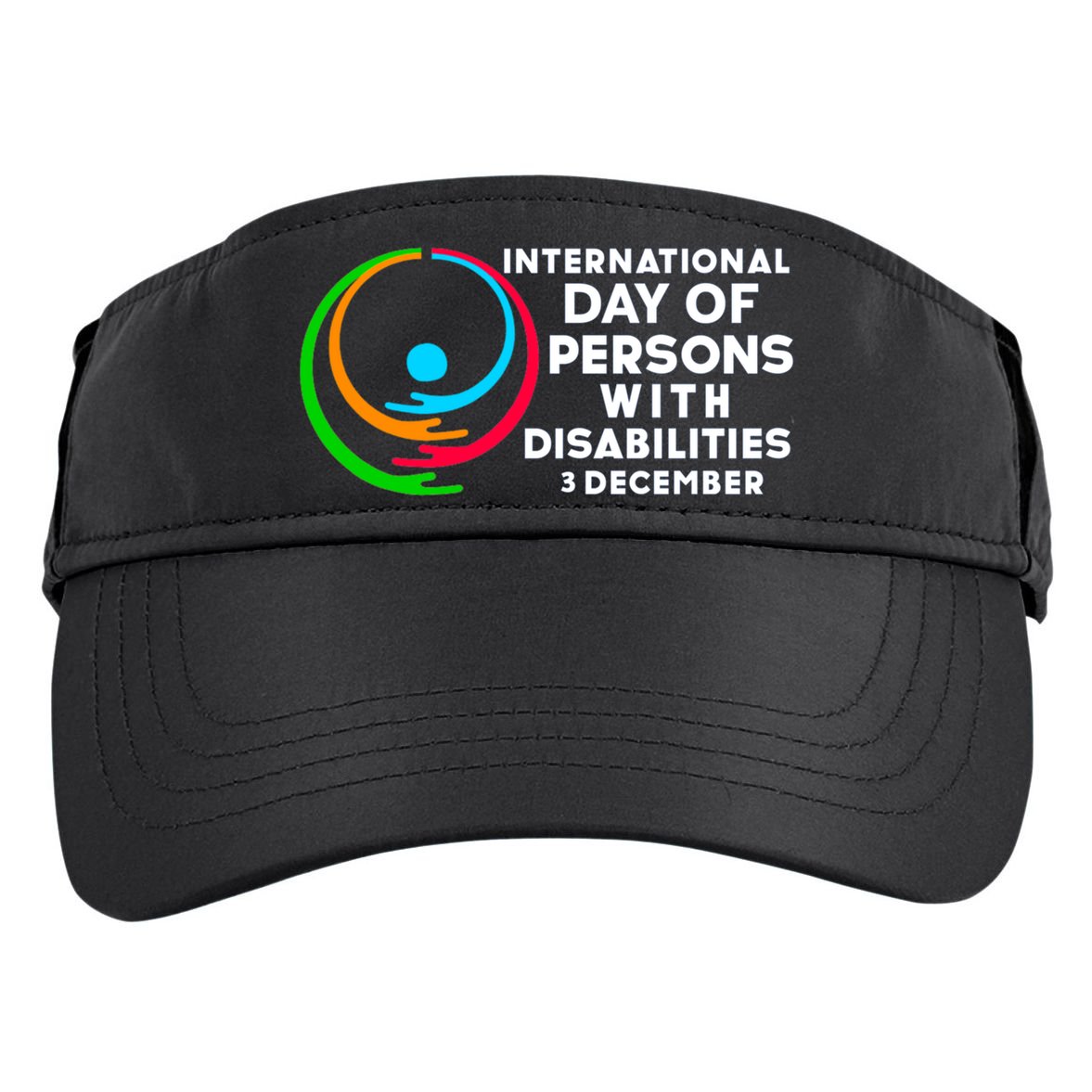 International Day Of Persons With Disabilities Gift Adult Drive Performance Visor