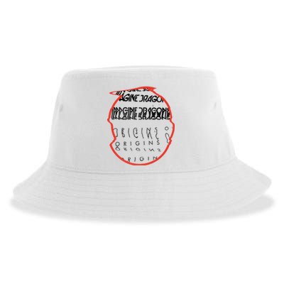 I.M.A.G.I.N.E. D.R.A.G.O.N.S Origins Red Circle Sustainable Bucket Hat