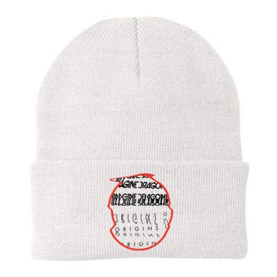 I.M.A.G.I.N.E. D.R.A.G.O.N.S Origins Red Circle Knit Cap Winter Beanie