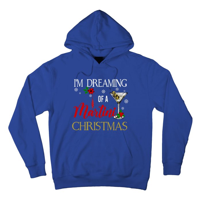 IM Dreaming Of A Martini Christmas Wine Glass Xmas Meaningful Gift Hoodie