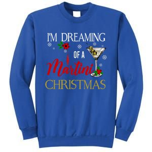 IM Dreaming Of A Martini Christmas Wine Glass Xmas Meaningful Gift Sweatshirt