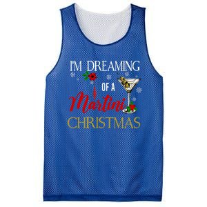 IM Dreaming Of A Martini Christmas Wine Glass Xmas Meaningful Gift Mesh Reversible Basketball Jersey Tank