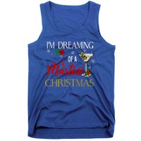 IM Dreaming Of A Martini Christmas Wine Glass Xmas Meaningful Gift Tank Top