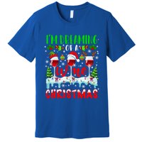 Im Dreaming Of Wine Xmas Santa Elf Reindeer Wine Ing Funny Gift Premium T-Shirt