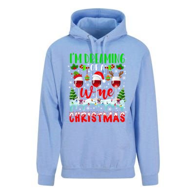 Im Dreaming Of Wine Xmas Santa Elf Reindeer Wine Ing Funny Gift Unisex Surf Hoodie