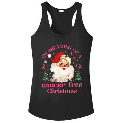 IM Dreaming Of A Breast Cancer Free Christmas Ladies PosiCharge Competitor Racerback Tank