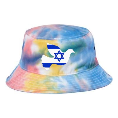 Israel Dove of Peace Tie Dye Newport Bucket Hat