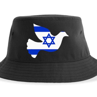 Israel Dove of Peace Sustainable Bucket Hat