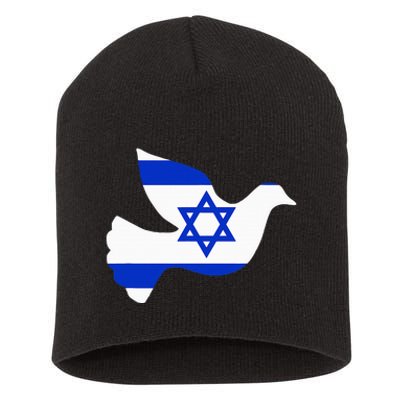 Israel Dove of Peace Short Acrylic Beanie