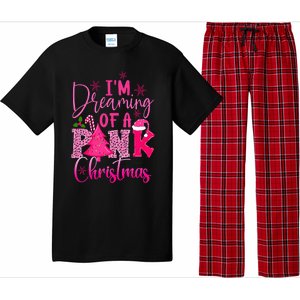 I'm Dreaming of A Pink Christmas With Pink Christmas Tree Pajama Set