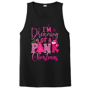 I'm Dreaming of A Pink Christmas With Pink Christmas Tree PosiCharge Competitor Tank