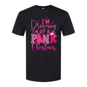 I'm Dreaming of A Pink Christmas With Pink Christmas Tree Softstyle CVC T-Shirt