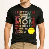 I DidnT Plan On Becoming A Softball Mom MotherS Day Cooling Performance Crew T-Shirt