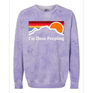 IM Done Peopling Colorblast Crewneck Sweatshirt