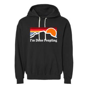 IM Done Peopling Garment-Dyed Fleece Hoodie