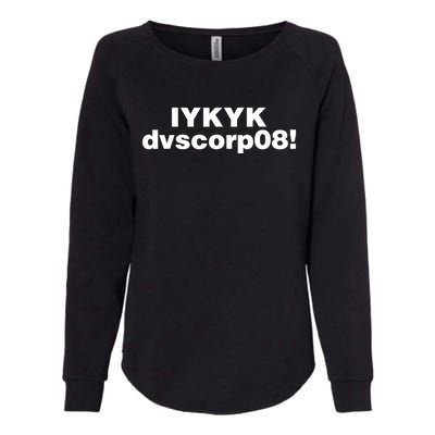 Iykyk Dvscorp08! Password Funny Georgia Voter Sarcasm Humor Womens California Wash Sweatshirt