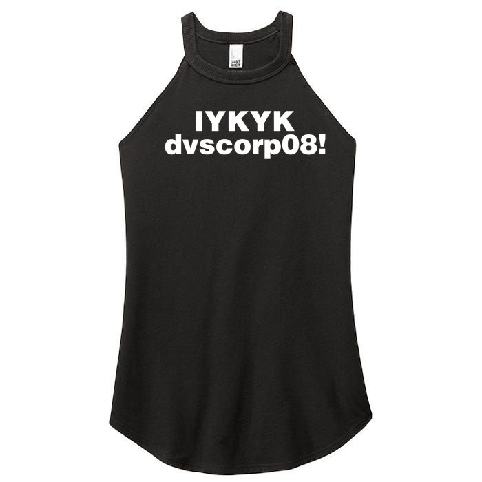 Iykyk Dvscorp08! Password Funny Georgia Voter Sarcasm Humor Women's Perfect Tri Rocker Tank