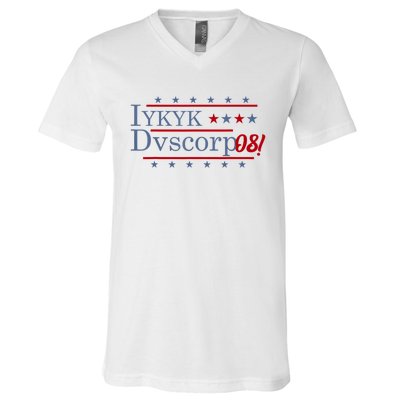 Iykyk Dvscorp08! Password Funny Georgia Voter Sarcasm Humor V-Neck T-Shirt