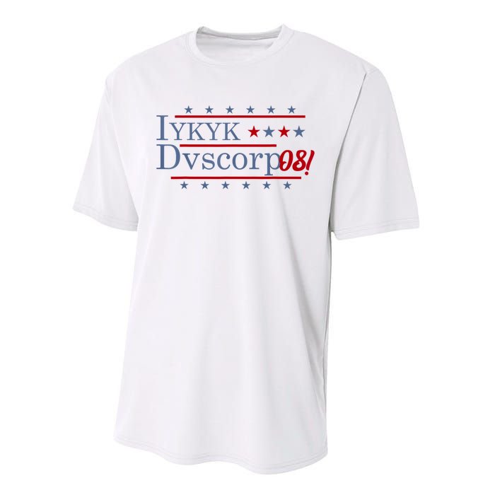 Iykyk Dvscorp08! Password Funny Georgia Voter Sarcasm Humor Performance Sprint T-Shirt