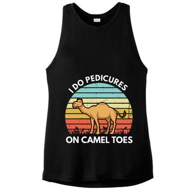 I Do Pedicures On Camel Toes Funny Camel Joke Saying Ladies PosiCharge Tri-Blend Wicking Tank