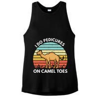 I Do Pedicures On Camel Toes Funny Camel Joke Saying Ladies PosiCharge Tri-Blend Wicking Tank