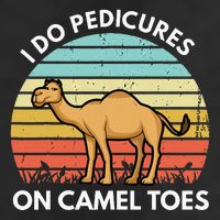 I Do Pedicures On Camel Toes Funny Camel Joke Saying 7 Panel Mesh Trucker Snapback Hat