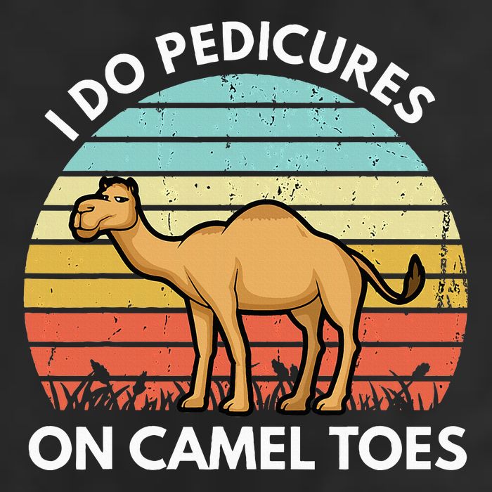 I Do Pedicures On Camel Toes Funny Camel Joke Saying 7 Panel Mesh Trucker Snapback Hat