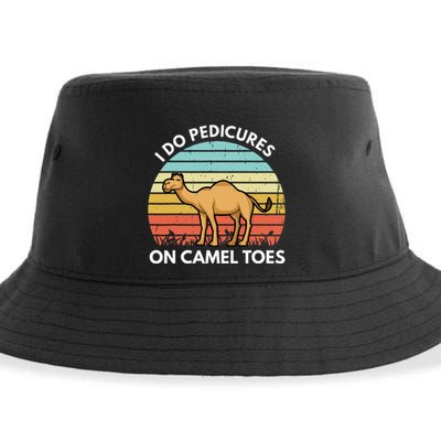 I Do Pedicures On Camel Toes Funny Camel Joke Saying Sustainable Bucket Hat