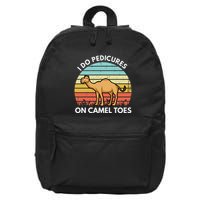 I Do Pedicures On Camel Toes Funny Camel Joke Saying 16 in Basic Backpack