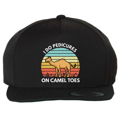 I Do Pedicures On Camel Toes Funny Camel Joke Saying Wool Snapback Cap