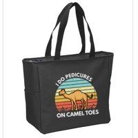 I Do Pedicures On Camel Toes Funny Camel Joke Saying Zip Tote Bag