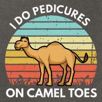 I Do Pedicures On Camel Toes Funny Camel Joke Saying Cotton Canvas Backpack