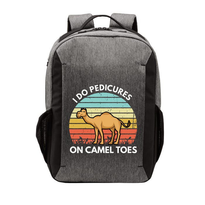 I Do Pedicures On Camel Toes Funny Camel Joke Saying Vector Backpack