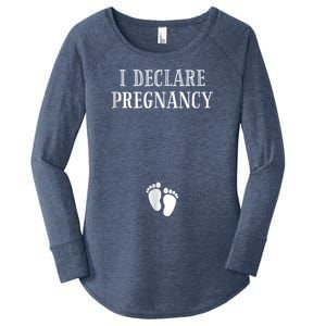 I Declare Pregnancy Shirt, Pregnancy Shirt, Pregnancy Announcement Shirt, Funny Women's Perfect Tri Tunic Long Sleeve Shirt