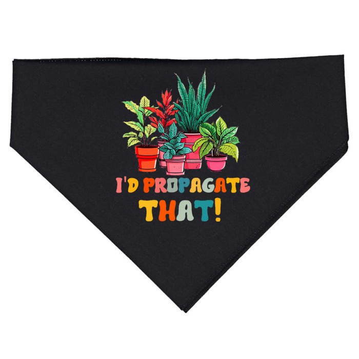 I D Propagate That Funny Plant Lover Gardener Gardening USA-Made Doggie Bandana