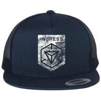 Ingress Distressed Premium Flat Bill Trucker Hat