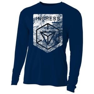 Ingress Distressed Premium Cooling Performance Long Sleeve Crew