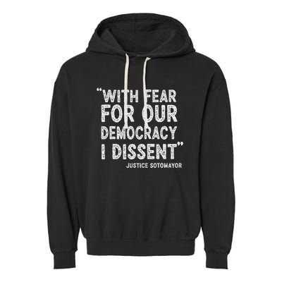 I Dissent Presidential Immunity Support Garment-Dyed Fleece Hoodie