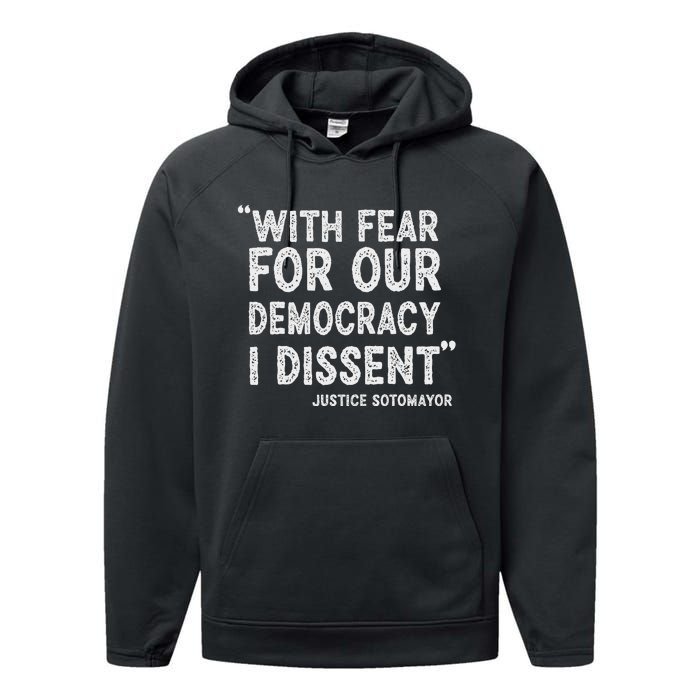 I Dissent Presidential Immunity Support Performance Fleece Hoodie