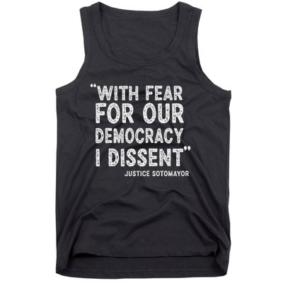 I Dissent Presidential Immunity Support Tank Top