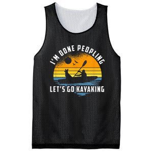 Im Done Peopling Lets Go Kayaking Kayak & Dog Lover Mesh Reversible Basketball Jersey Tank