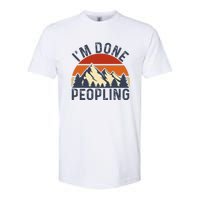 IM Done Peopling Funny Vintage Style Softstyle CVC T-Shirt