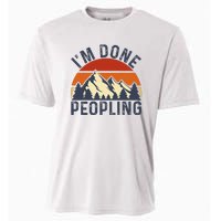 IM Done Peopling Funny Vintage Style Cooling Performance Crew T-Shirt