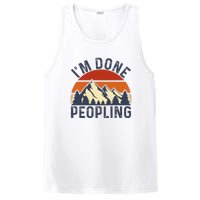 IM Done Peopling Funny Vintage Style PosiCharge Competitor Tank