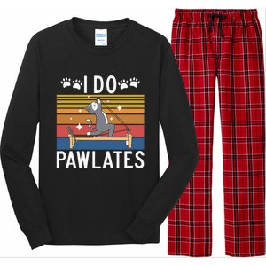 I Do Pawlates Cat Pilates Long Sleeve Pajama Set