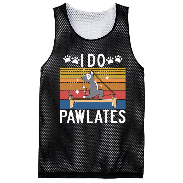 I Do Pawlates Cat Pilates Mesh Reversible Basketball Jersey Tank